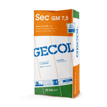 GECOL  MORTERO SEC SILÍCEO M 7,5 GRIS 25 KG