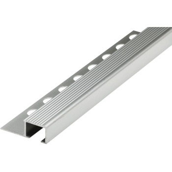 PERFIL ALUMINIO PELDAÑO MATE SIERRA 13X2500