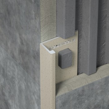 PERFIL L ALUM.LACADO ARENA BLANCA 12MM.X2,50M.