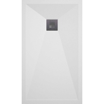 PLATO DUCHA PLUS 120X80 BLANCO PIZARRA CON VALVULA