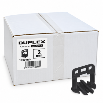 DUPLEX CLIP DOBLE PRO 2 MM (1000UD)