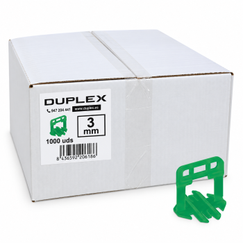 DUPLEX CLIP DOBLE PRO 3 MM (1000UD)