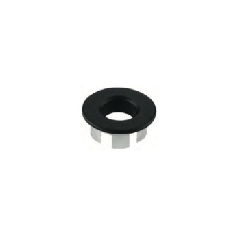 EMBELLECEDOR REBOSADERO LAVABO NEGRO MATE