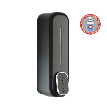 DOSIFICADOR DE JABON 350ML NEGRO MATE