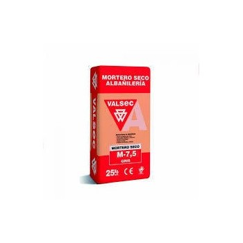 MORTERO VALSEC M-7,5 GRIS 25 KG 
